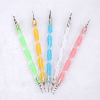   Professional 3D Nail Art two way DOTTING Pen for Painting tool New