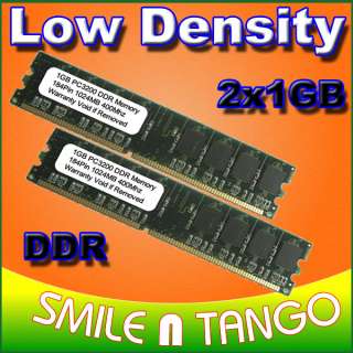 2GB(2x1GB) LOW DENSITY PC3200 400MHZ DDR 400FSB DESKTOP MEMORY