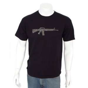 Mens GREEN Rifle Shirt XL   Created using the first few lines of The 