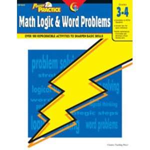   TEACHING PRESS MATH LOGIC & WORD PROBLEMS GR 3 4 