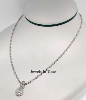  mint ladies necklace features a white gold pendant with 3 diamonds 