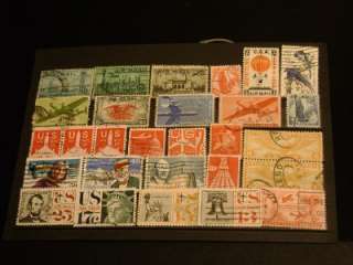 Used US Air mail Stamps 27 Stamps Must See  