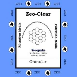 Zeo Clear Swimming Pool Sand Filter Media Alternative 50 lbs Zeosand 