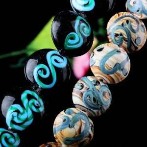  50 Pcs Lampwork Murano Handmade Glass Beads 18*9mm Arts 