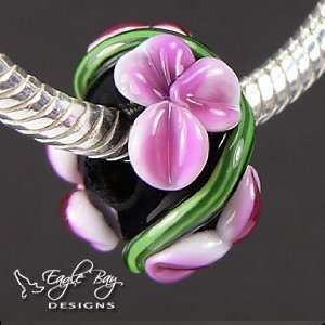   Fits Pandora Jewelry Bracelets   Glass Bead Charm By Eagle Bay Designs