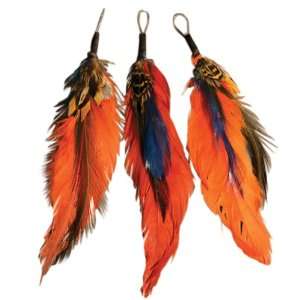 Natural Feather Picks Cinnamon/Jay Blue/Moss