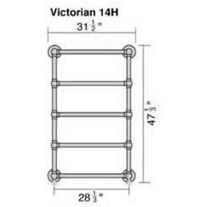   14Z NK Victorian Heated Towel Warmer Bars In Nic