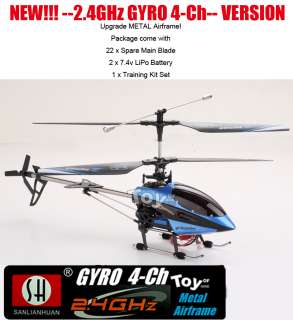 SH 8829 2.4GHz 4 Channel Metal RC Helicopter RTF GYRO  