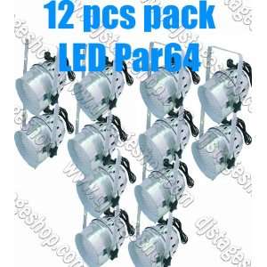 HTL LED Par64 10mm LEDs Wash Stage Lighting 12 Units 