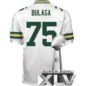  Packers NFL Jerseys #75 Bryan Bulaga WHITE Authentic Football Jersey 
