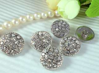 Sparkling Clear Crystal Rhinestone Buttons #S433  