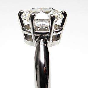   Oval Cut Diamond Solitaire Engagement Ring Solid Platinum Fine Jewelry
