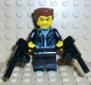 LEGO TERMINATOR MINIFIGURE RED ROBOTIC EYE & 2 MACHINE GUNS NEW PARTS 