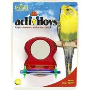    JW Pet Company Insight Mirror Feeder Cup Bird Toy: Pet Supplies