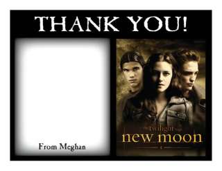 Setof 10 Twilight New Moon Personalized Thank You Cards  