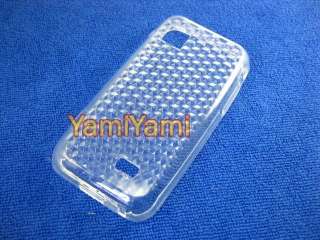 Samsung Wave 2 525 S5250 Plastic Soft Rhomb Skin Protector Case Cover 