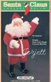 Santa Claus Crochet Doll Booklet, Head, Mittens & Boots  