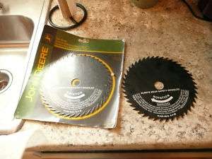LOT OF TWO NEW JOHN DEERE SAW BLADES ONE SEALED  