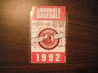 1995 St Louis Cardinals Revised Schedule TEAM ISSUED  