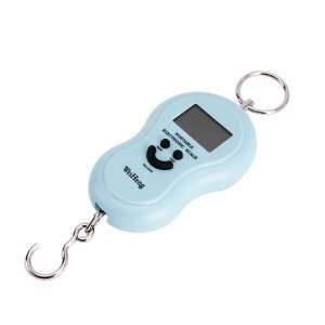   Portable LCD Luggage Hanging Digital Pocket Scale   Light Blue