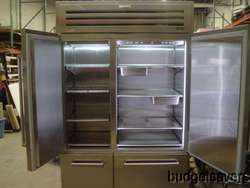   48 Built In Side by Side Stainless Refrigerator Freezer w/ Ice  