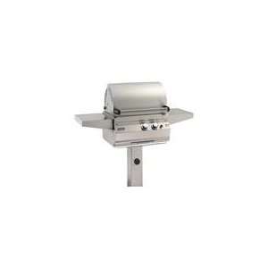   Deluxe Propane Gas Grill On In Ground Post 21  Patio, Lawn & Garden