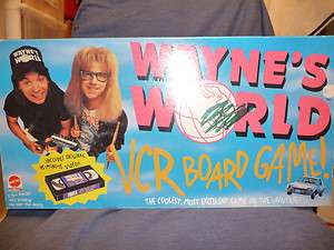 Waynes World VCR Board Game 1992 Vintage in good condition  