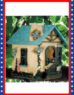 Rustic Cottage Style Garden Birdhouse Bird House Decor  