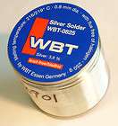 WBT 0825 Silver Solder Lead Free Hi Fi 0.8mm /PER METRE [#01528 