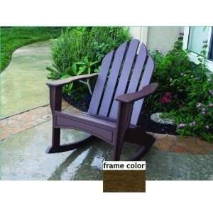  Eagle One Recycled Plastic Adirondack Rocker   Brown 