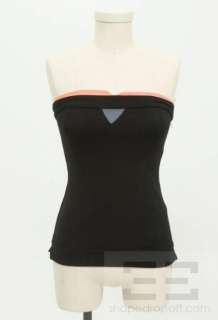 VPL Black Knit Open Back Strapless Top Size Small NEW  