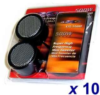 10 PACK OF SUPER HIGH FREQUENCY MINI CAR AUDIO TWEETERS XTC 5500 