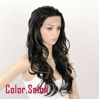 HAND TIED Synthetic Hair LACE FRONT FULL WIGS Curly GLUELESS HEAT SAFE 