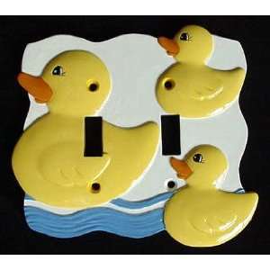 Rubber Duck Ducky Double Switchplate Switch Light Cover