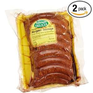 Fabrique Delices Merguez (Spicy Lamb Sausages), Pork Free, 24 Count 