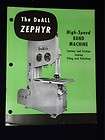 vintage 1956 doall zephyr high speed band machine tool saw