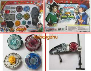 3015 Cool Launcher Handle Fight Beyblade Top Metal Fusion Toy Set 