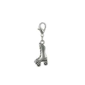    Charm roller skate in steel by Charming Charms D Gem Jewelry