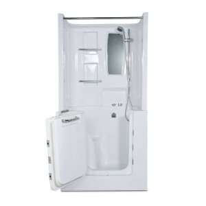   Air Therapy Walk In Spa/Shower in White with Left