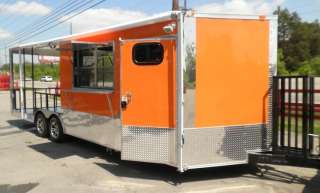 NEW 8.5 X 24 CONCESSION FOOD BBQ CATERING EVENT TRAILER WITH SMOKER 