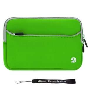 Green   Grey Trim Slim Protective Soft Neoprene Cover Carrying Case 