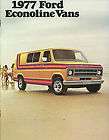 1977 FORD ECONOLINE VAN Brochure:E 100,150,250,350,CHATEAU,CUSTOM,Vans