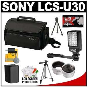  Sony LCS U30 Large Carrying Case (Black) with Wide 