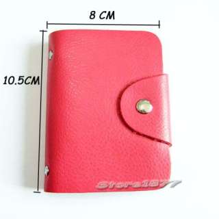 New soft multi color artificial leather mens ID credit wallet Q061 