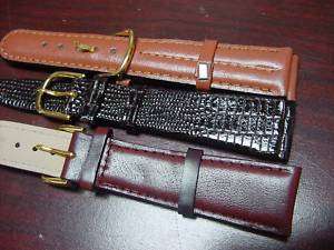 15 Genuine Leather Watch Strap Band 18mm 20mm Brown NEW  