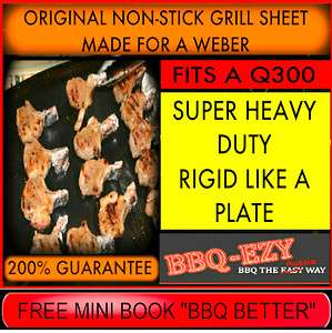   RIGID NONSTICK BBQ GRILL SHEET MADE FOR a WEBER Q300 Food Safe Quality