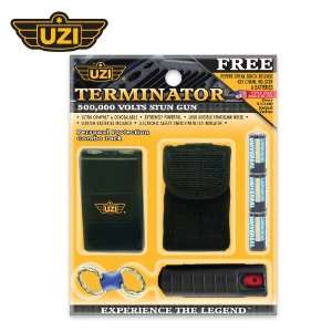  UZI Terminator Stun Gun & Pepper Spray Kit Everything 