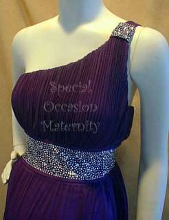 NEW Long Purple w/ Bolero Rhines Maternity Dress LARGE  