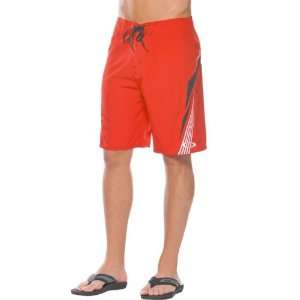   Mens Boardshort Beach Swimming Pants   Red Line / Size 38 Automotive