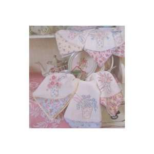   Hill Cottage Flowerpot Tea Towels Ptrn Arts, Crafts & Sewing